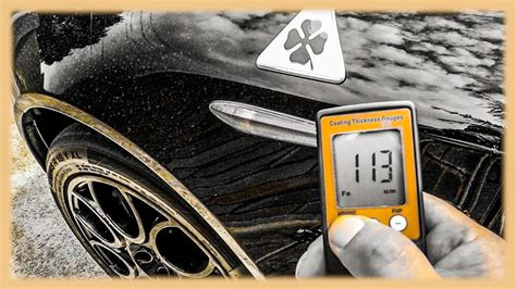 how to measure paint thickness on a car|automotive paint thickness meter.